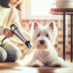 An image illustrating Cómo acostumbrar a tu Westie al sonido del secador