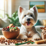 An image illustrating Qué snacks naturales son mejores para premiar a un Westie