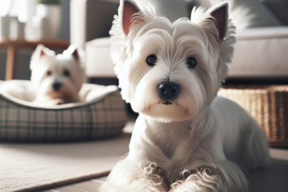 An image illustrating Cómo enseñar a tu Westie a quedarse solo sin llorar