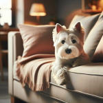 An image illustrating Cómo evitar que tu Westie salte del sofá bruscamente