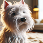 An image illustrating Cómo cuidar los bigotes de un Westie