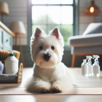 An image illustrating Qué productos de limpieza evitar si tienes un Westie