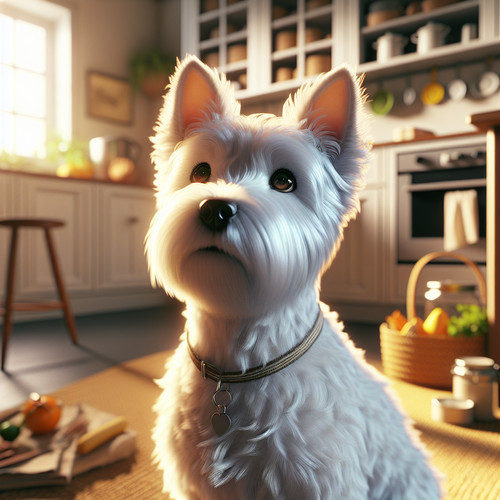 An image illustrating Qué hacer si tu Westie come algo que no debía