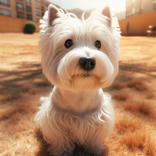 An image illustrating Cómo cuidar el pelo blanco del Westie en clima seco de Santiago