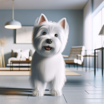 An image illustrating Cuánto mide un Westie adulto y cómo se adapta a hogares chilenos