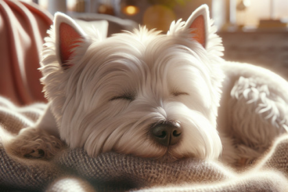 An image illustrating Cómo cuidar a tu Westie si tiene fiebre