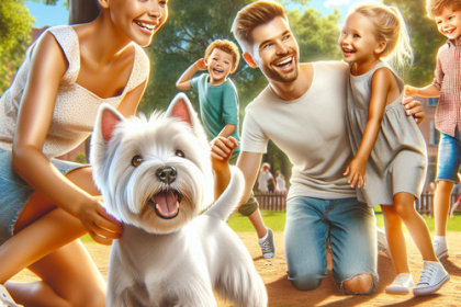 An image illustrating Por qué los Westies son tan populares entre familias jóvenes